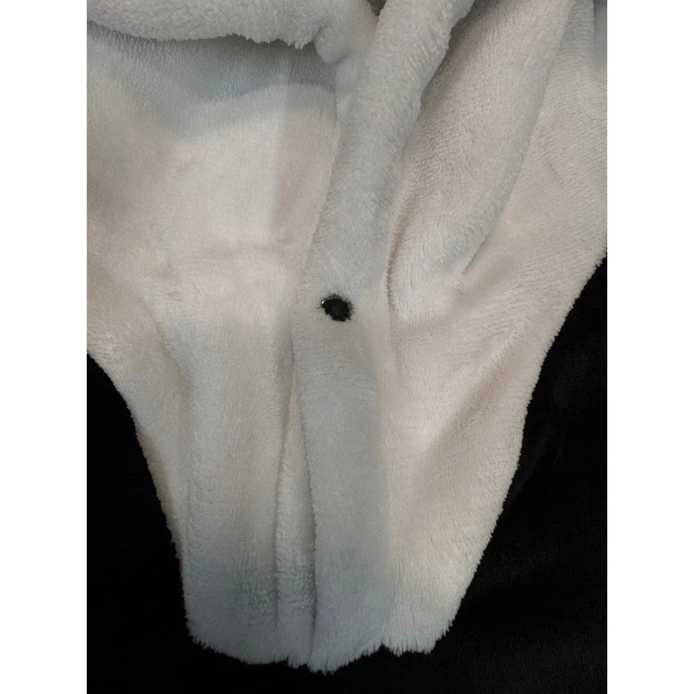 Girl Scouts Panda Oversized Wearable Blanket Hoodie Black White Plush Fleece